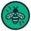 Growth Spurt Icon: green with bee